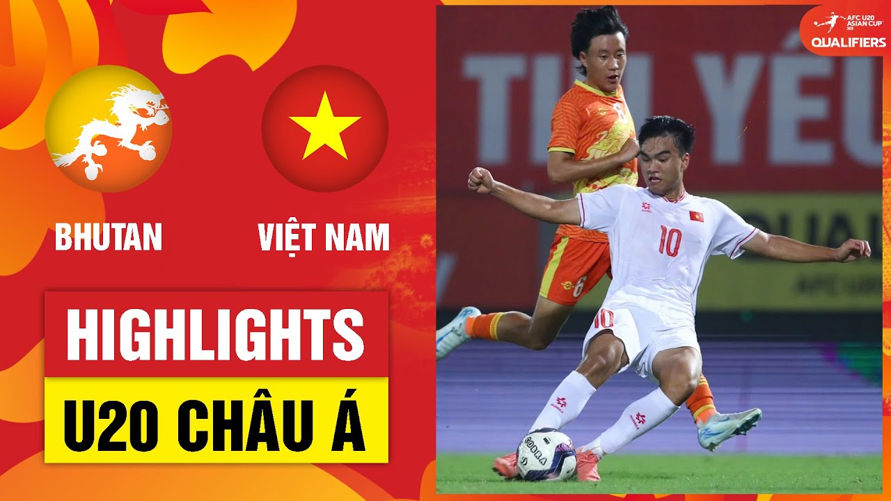 Highlights: U20 Bhutan - U20 Việt Nam | Hiệp 2 "nổ" tưng bừng, siêu phẩm chốt hạ mãn nhãn