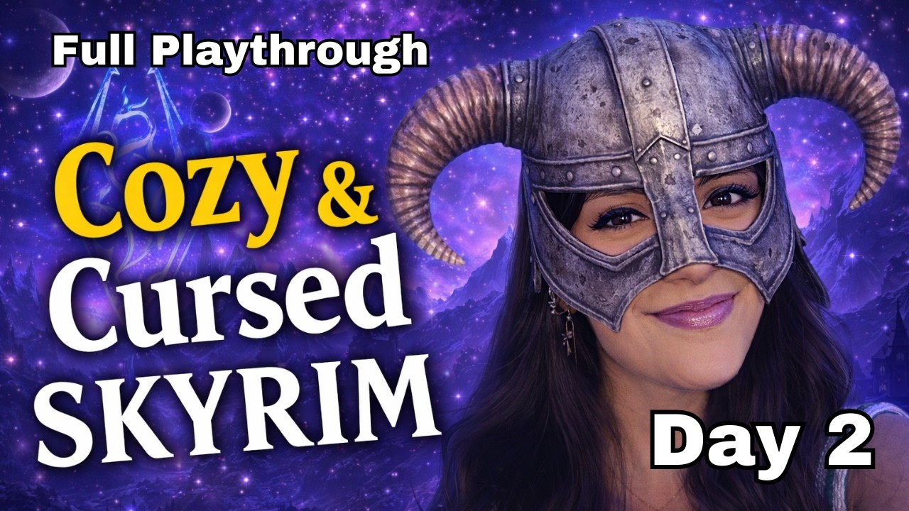 LET'S PLAY SKYRIM IN 2026! Cozy & Cursed First Playthrough with DAGOTH UR mod (DAY 2)