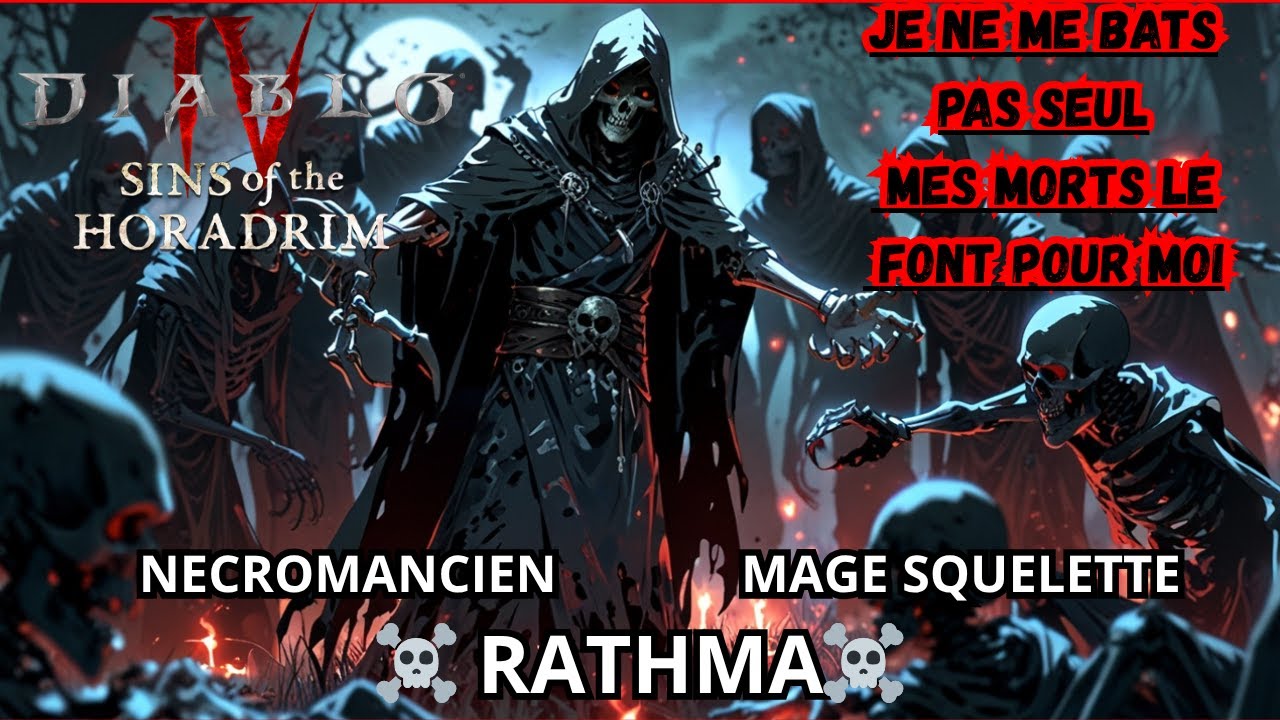 DIABLO 4 SAISON 9 Nécro Mage Squelette (POUR LES CONNAISEUR  RATHMA DE DIABLO 3 en moins rapide)