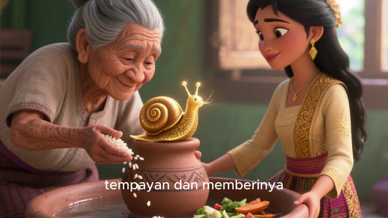 ✨🐚 Dongeng Anak – Keong Mas (Jawa Timur) 
