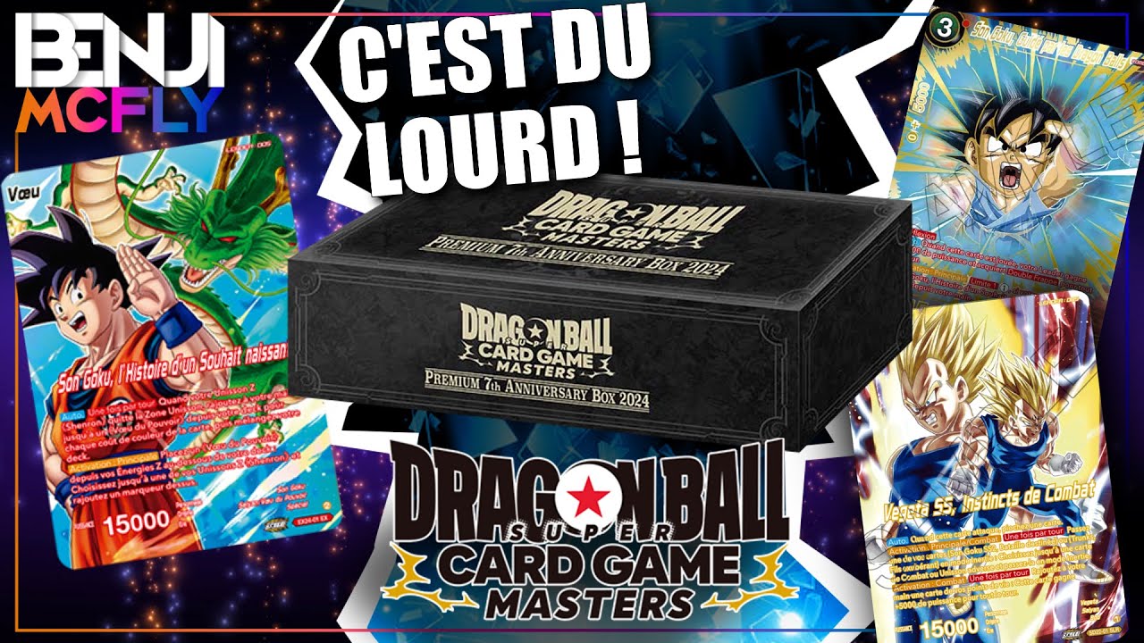 EXCELLENTE SURPRISE 😍 CETTE BOX 7th ANNIVERSARY EST DINGUE ! Dragon Ball Super Card Game Matsers