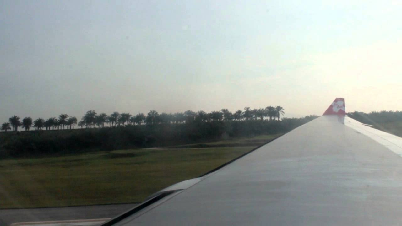 Air Asia X A330 take off from Kuala Lumpur