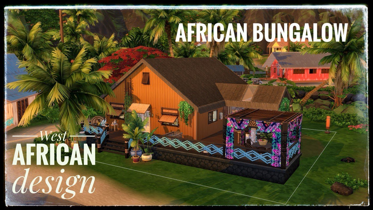 African bungalow│West African Design | The Sims 4 Island Living🏝️ | Stop Motion (No CC)