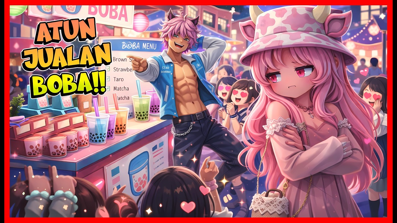 JUALAN MINUMAN! PAGI HARI BANYAK PENGGEMAR TAPI MALAM HARI BANYAK ANOMALI!! Feat @MOMON Roblox