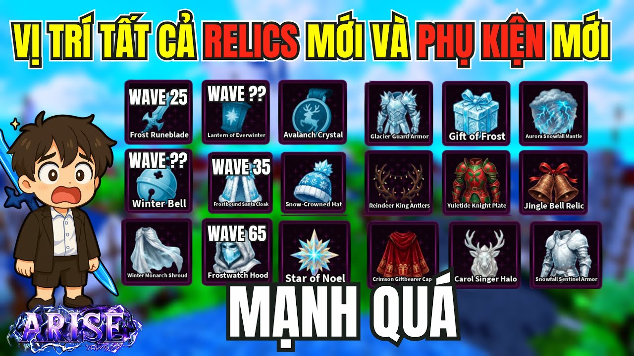 Toan Yolo Cày Tất Cả Relics Mùa Đông Và Accesory Mới Khi Cập Nhật Ở Vị Trí  | Arise Crossover