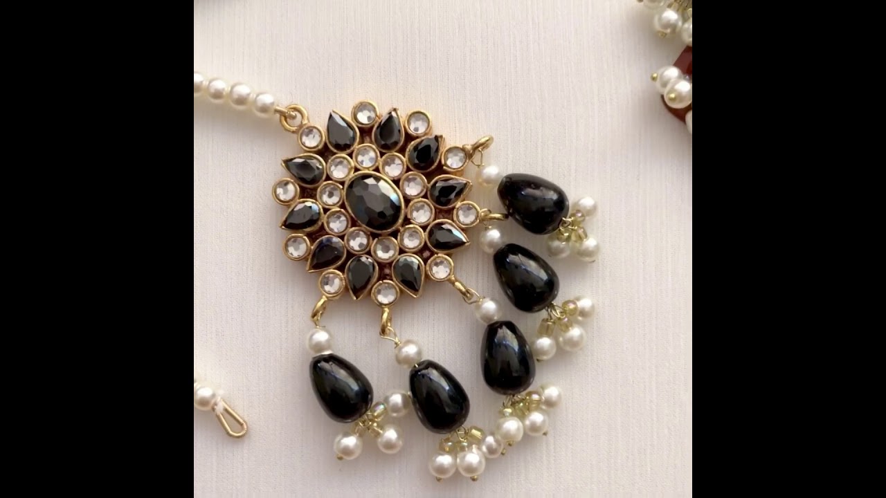 zee.sy jewellery High Quality Gold Plated Farshi Kundan Necklace Set