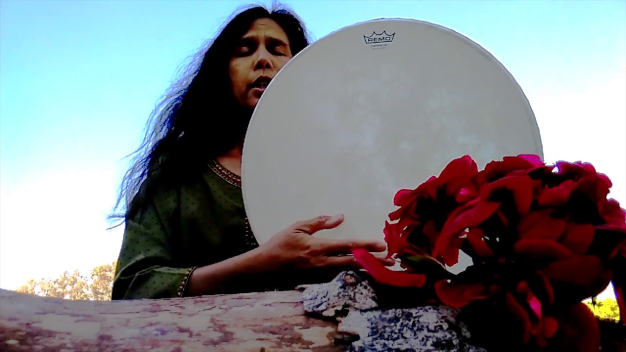 Frame Drum stroke connection to elements: Frame Drum Circle Demo- Element Song  w/ Miranda Rondeau