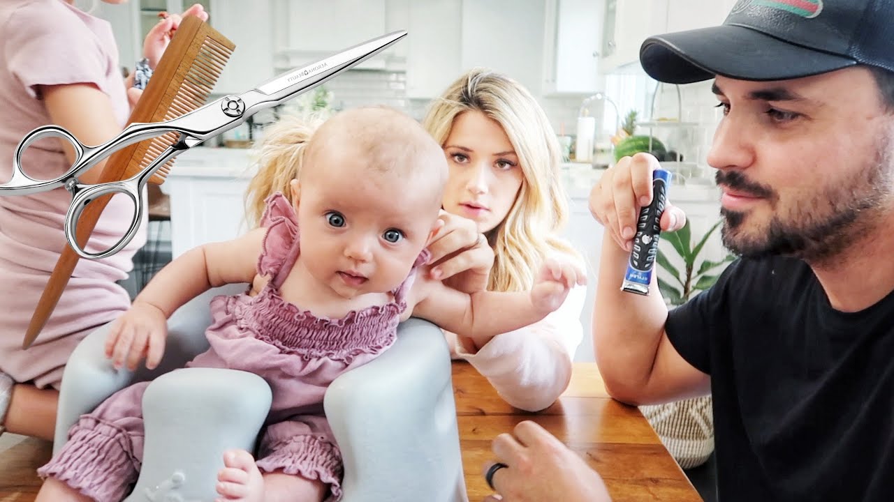 NEWBORN BABY'S FIRST HAIRCUT (WENT BAD!)
