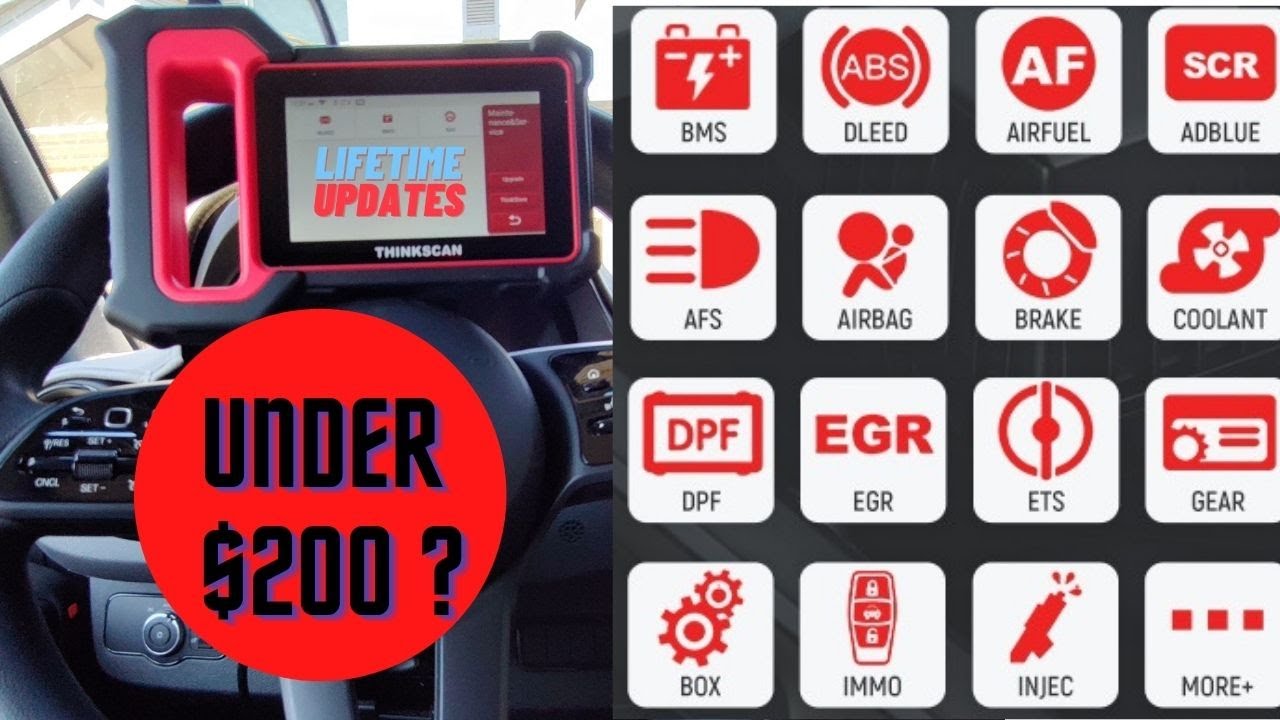 ▶️ThinkScan Plus S7, ThinkScan plus s4 2021 Review, Reset Airbag (SRS), ABS, Engine