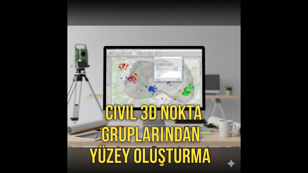 🚀 Civil 3D Nokta Gruplarından Yüzey Oluşturma | Adım Adım Eğitim ve İpuçları