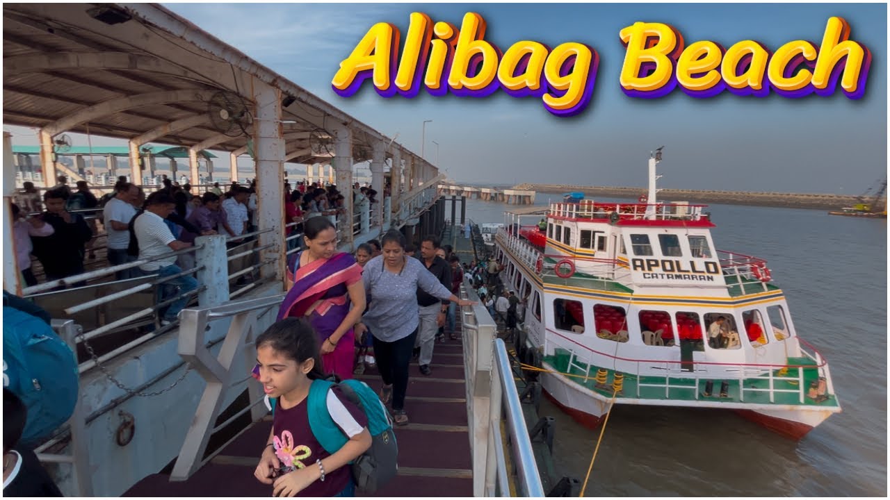 Mumbai to Alibag Boat ⛴️ Gateway Of India to Alibag Boat 🚤 Alibag All Tourist Places 😍​⁠