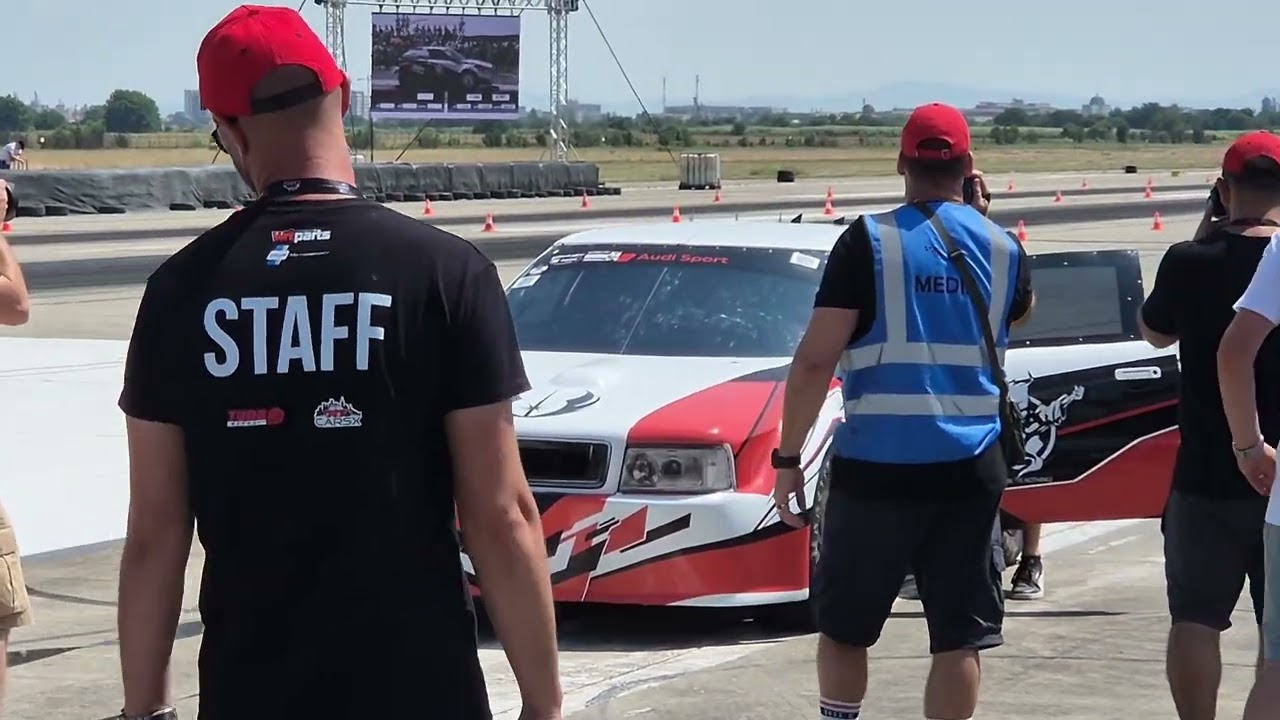 Konstantin Dinev Audi S2 setting new record on RoDrag Racing Arad 2025