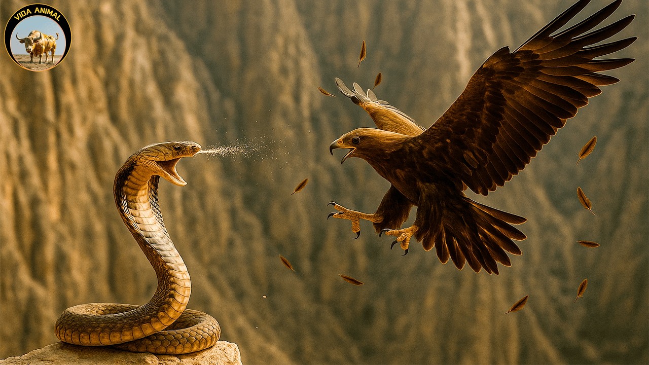 NAMIBIA SALVAJE &ndash; El Duelo Mortal entre el &Aacute;guila y la Serpiente #animalessalvajes | Vida Animal TV