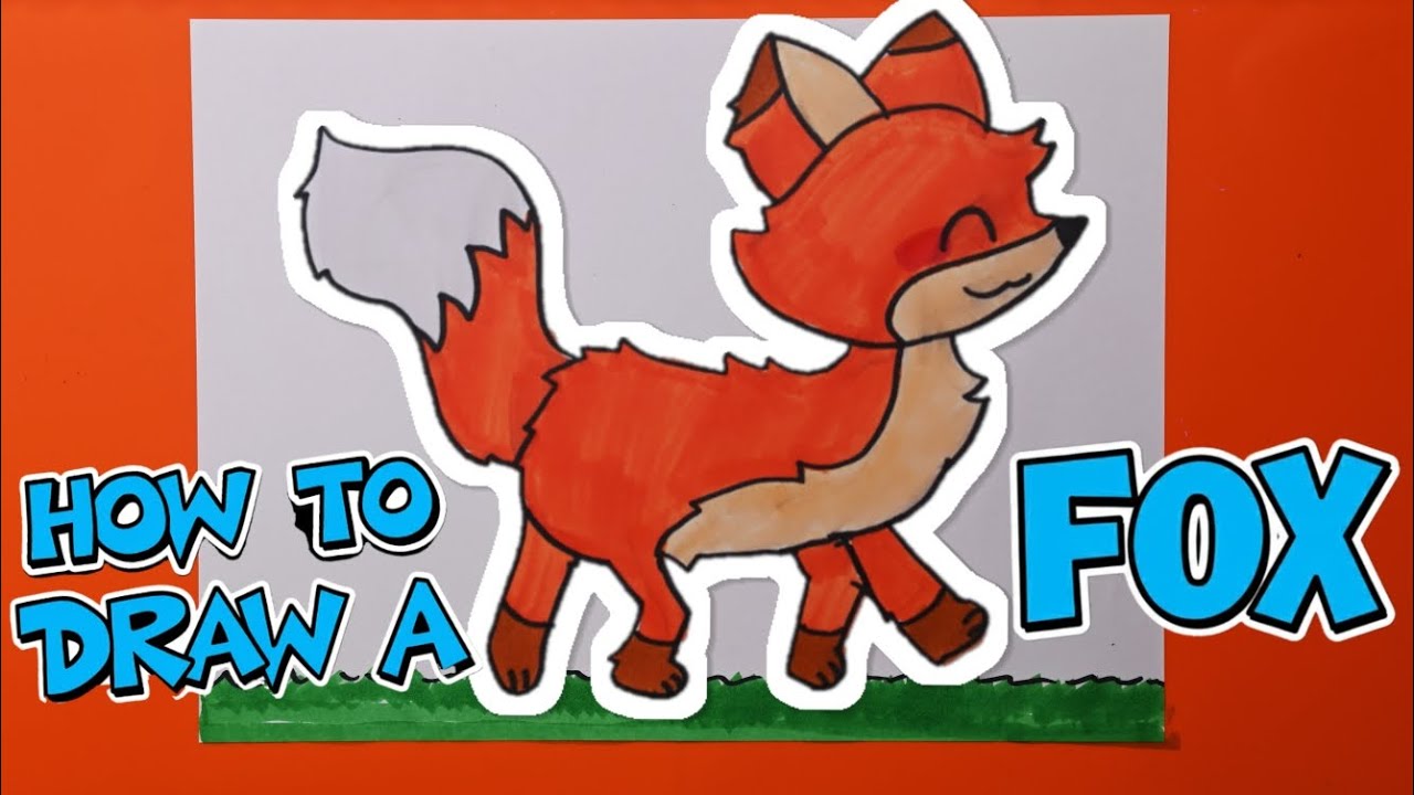 How to Draw a Cute Fox | Easy Step-by-Step Drawing for Kids