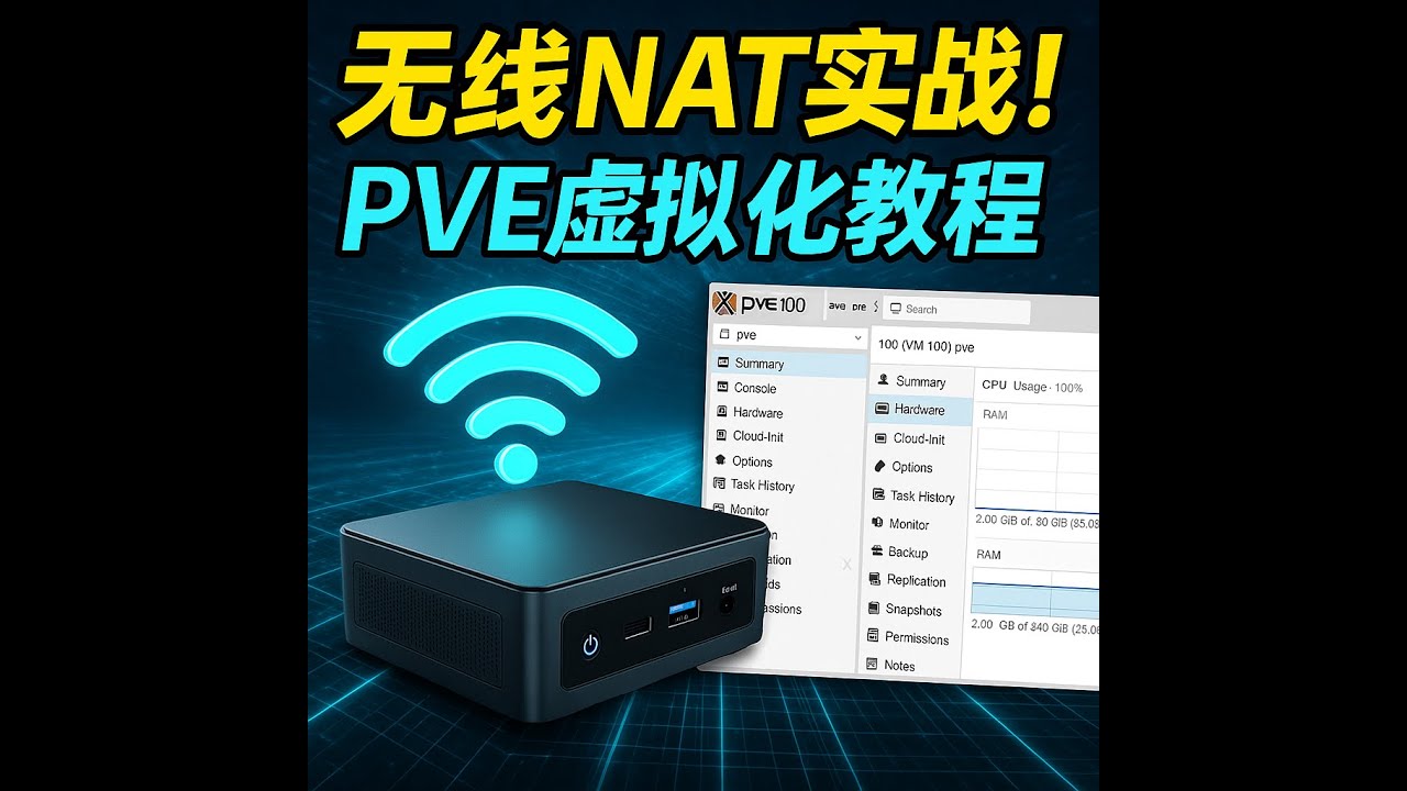WiFi也能玩PVE虚拟化？迷你主机无线NAT上网实战教程