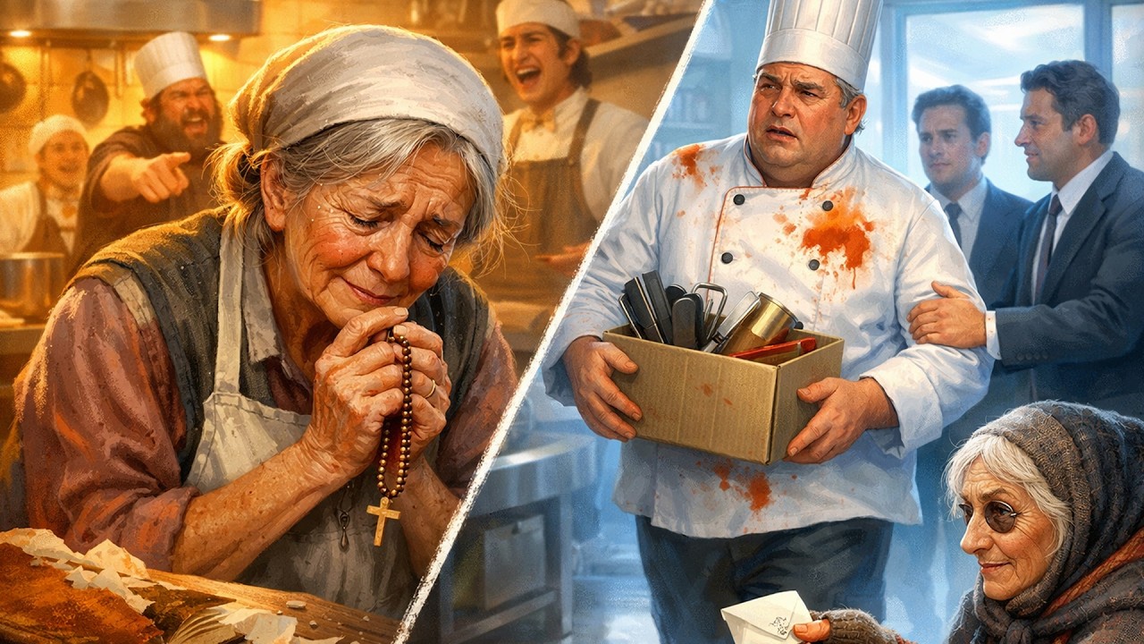 El chef humilló a la anciana lavaplatos… años después ella le dio la peor lección