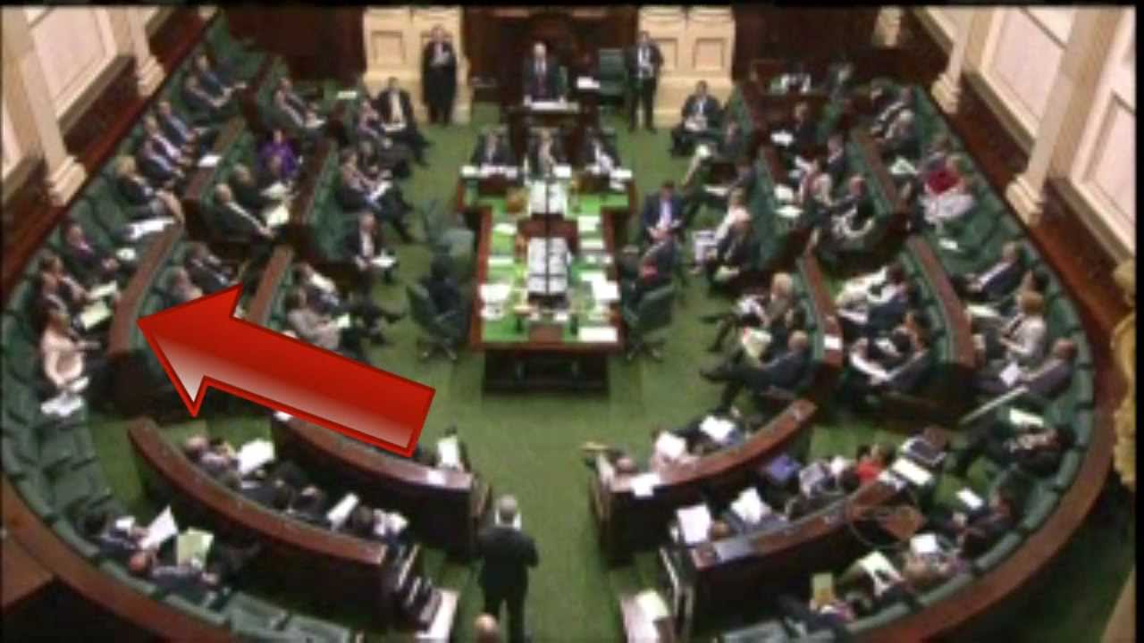 Footage of Geoff Shaw's 'gesture'