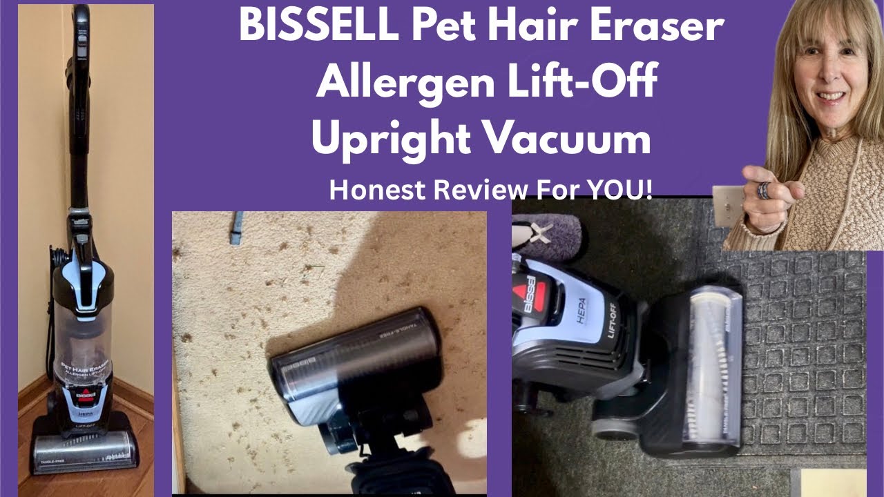 The Truth About the BISSELL Pet Hair Eraser Allergen Lift Off Upright Vacuum Demo & Review