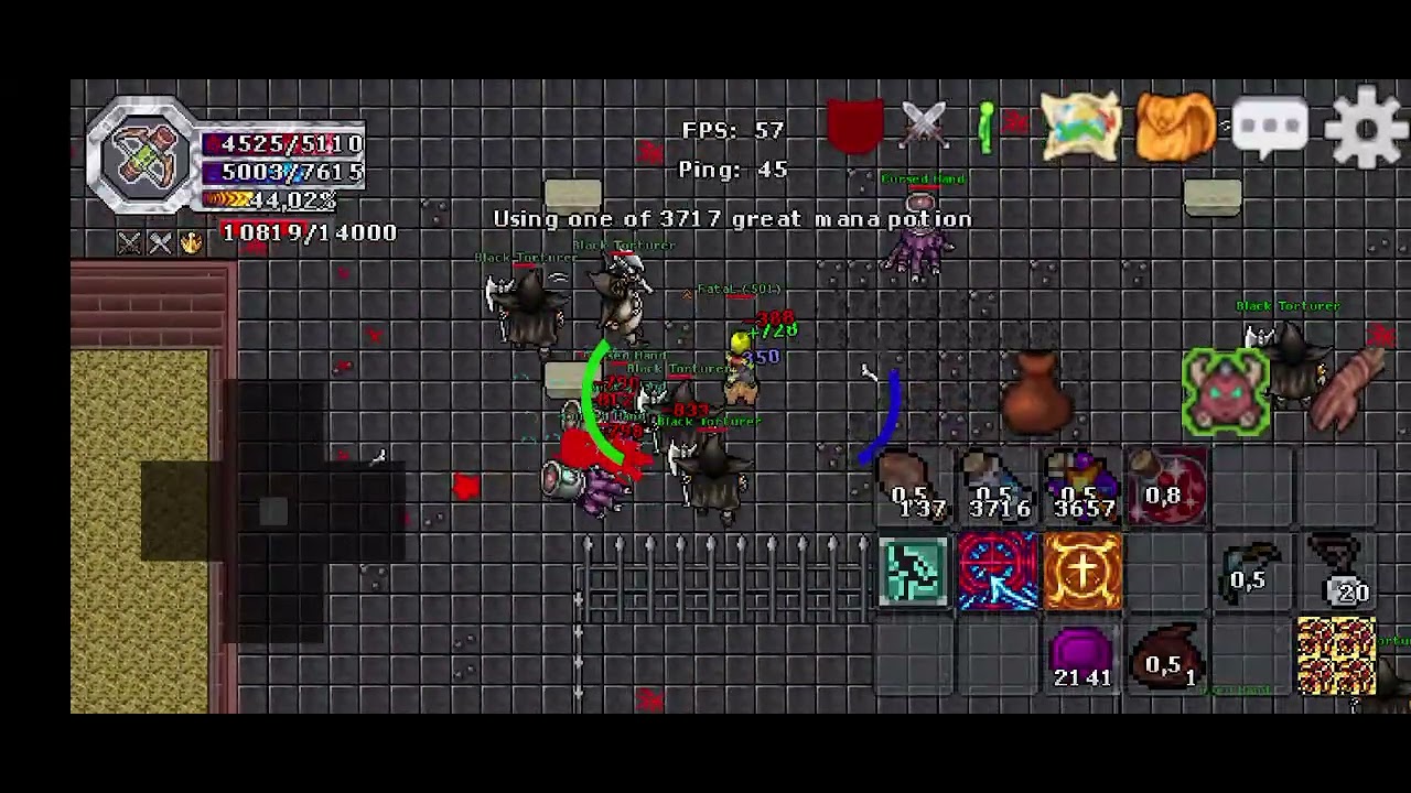 Dark Torturer and Cursed Hand /Helmo Mmorpg ( Lvl recomendado 420+ , Hunt duo 400)
