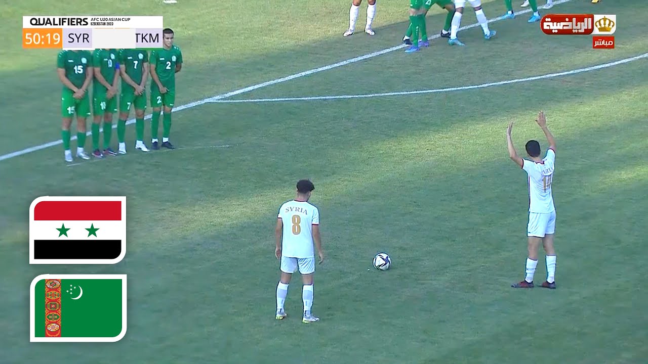 ملخص مباراة سوريا و تركمانستان | 5 أهداف في شوط واحد | تصفيات كأس آسيا للشباب 18-9-2022