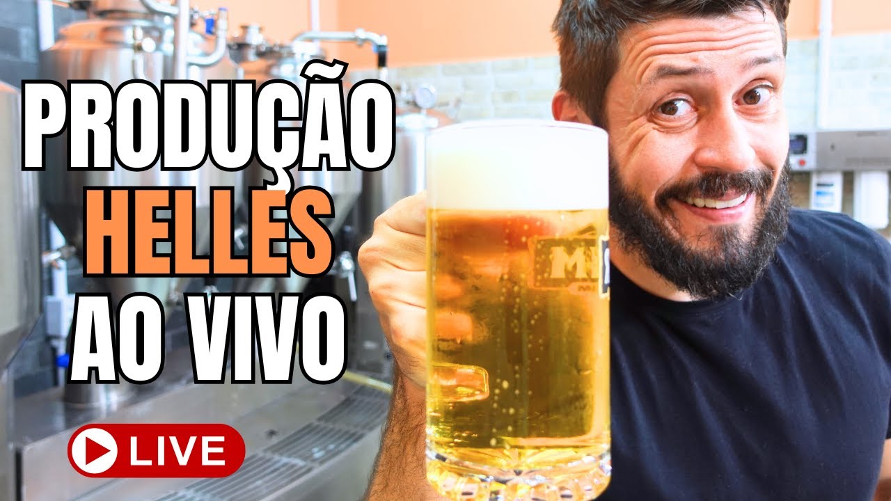 Brassagem coletiva Helles - Produção completa ao vivo