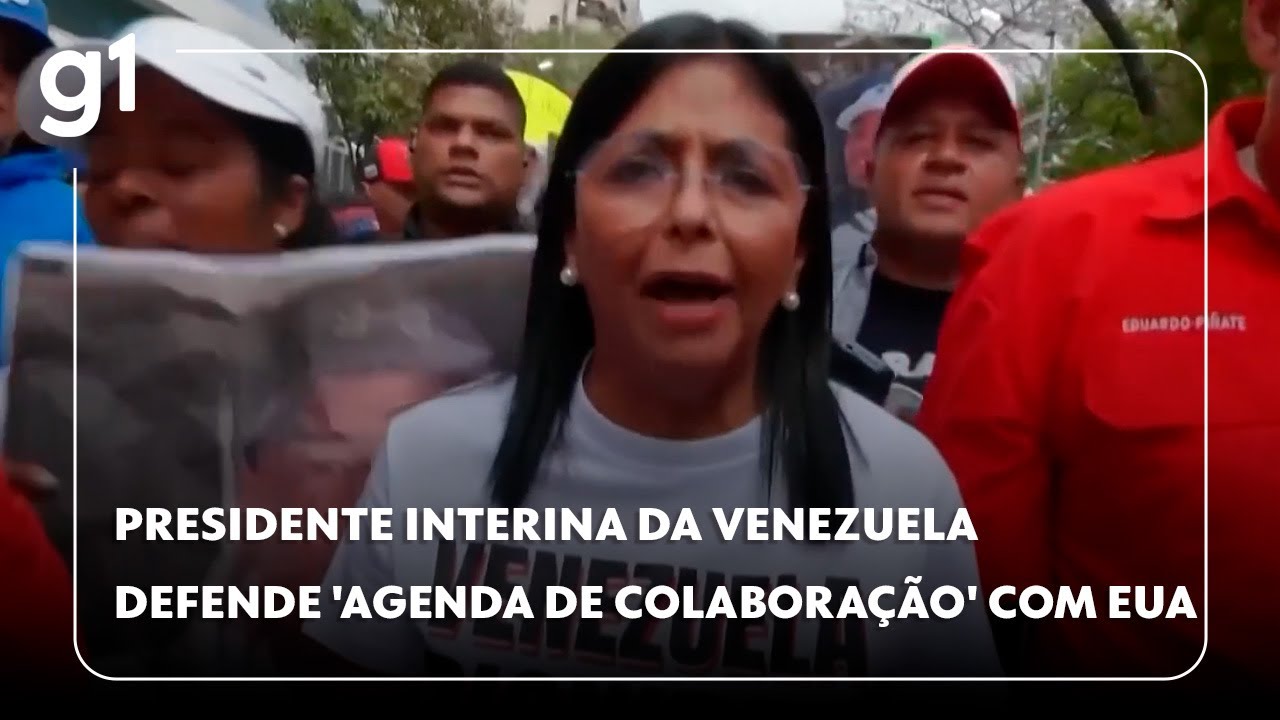 Presidente interina da Venezuela defende 'agenda de colaboração' com os EUA 