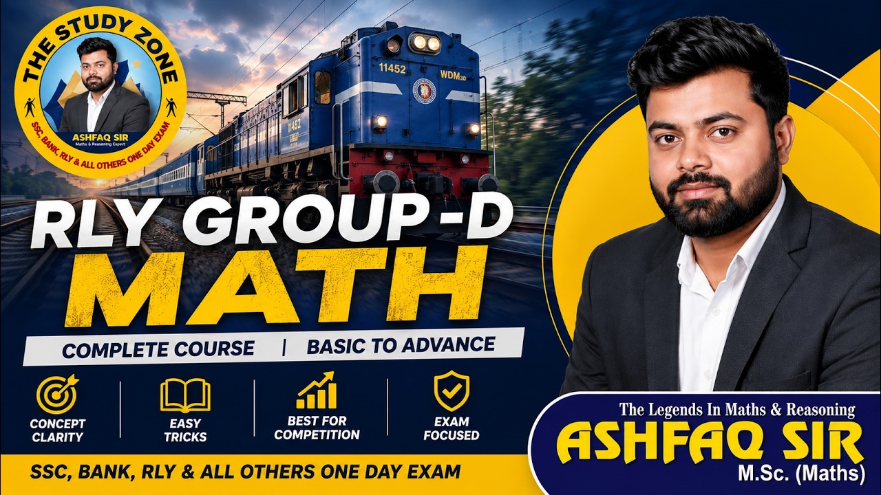 10 Railway Group D Math Complete Syllabus | Target 100% Selection by Ashfaq Sir