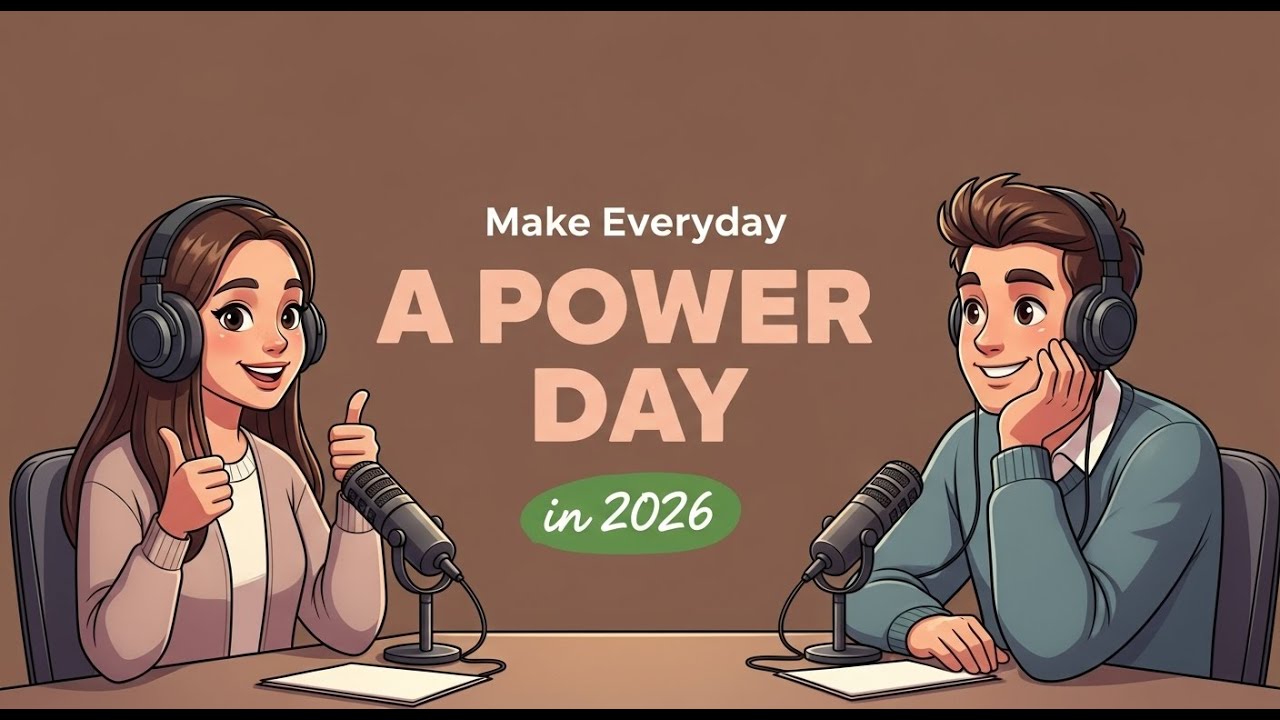 English Podcast for Easy English Conversation | Talk About Your POWER Day in 2026 | Learn English