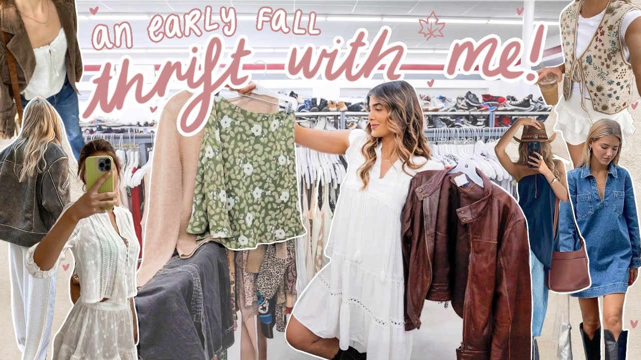 a SUMMER TO FALL THRIFT WITH ME 🍂 *uh oh the fall fever is hitting me hard y&rsquo;all*