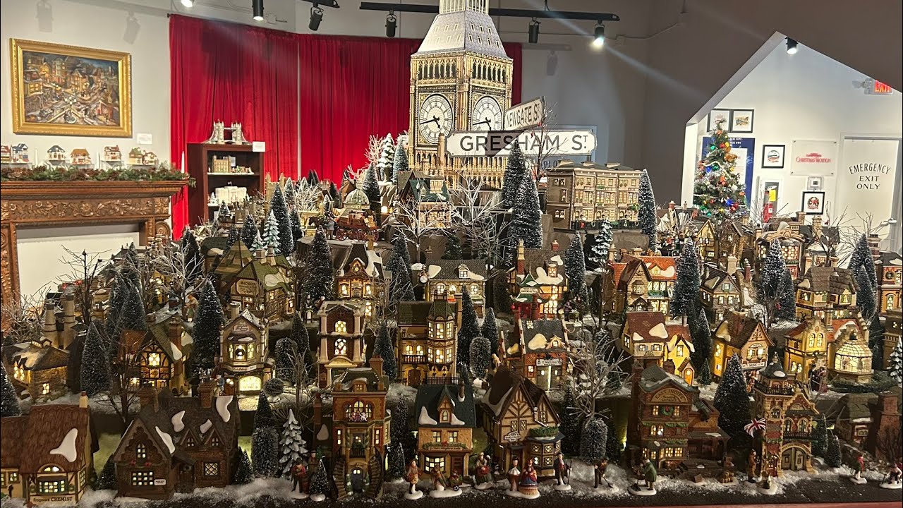 Gigantic Christmas village display by Dept. 56!