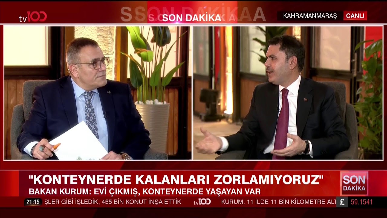 📡 Kahramanmaraş'ta TV100 ekranlarında Mesut Yar'ın sorularını yanıtlıyorum.