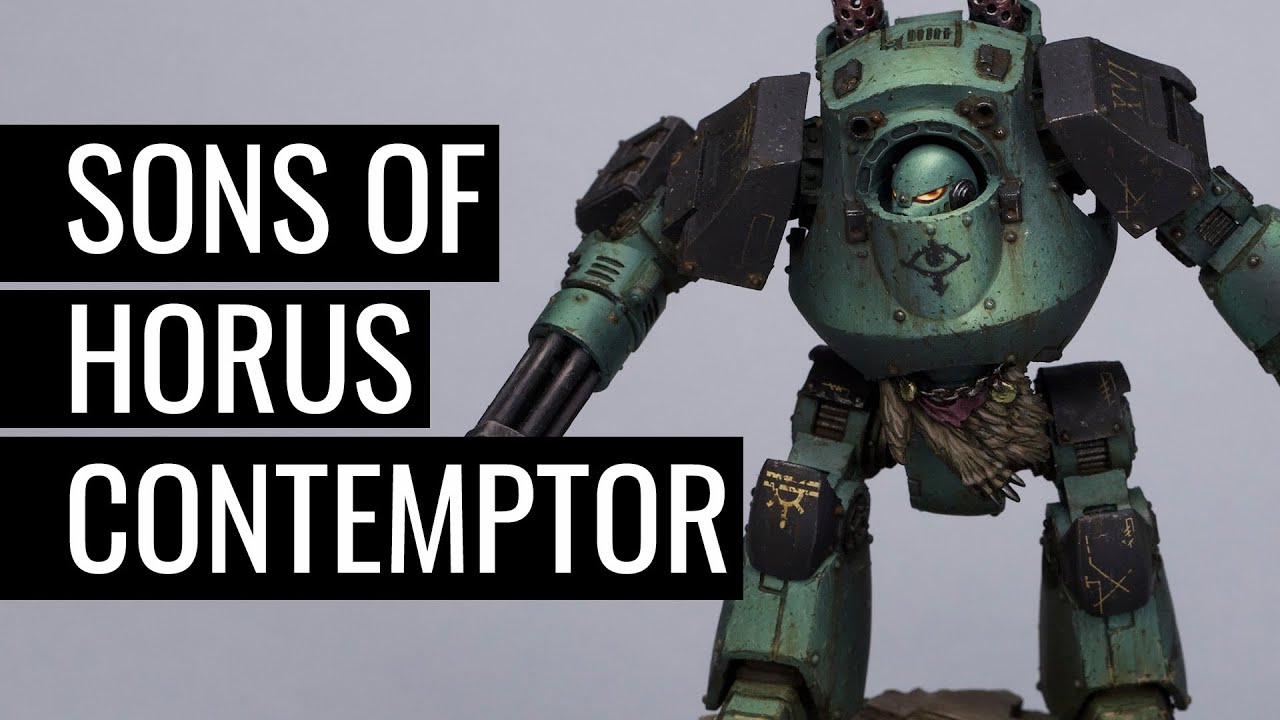 How to Paint SONS OF HORUS | HORUS HERESY | Contemptor Drednought |