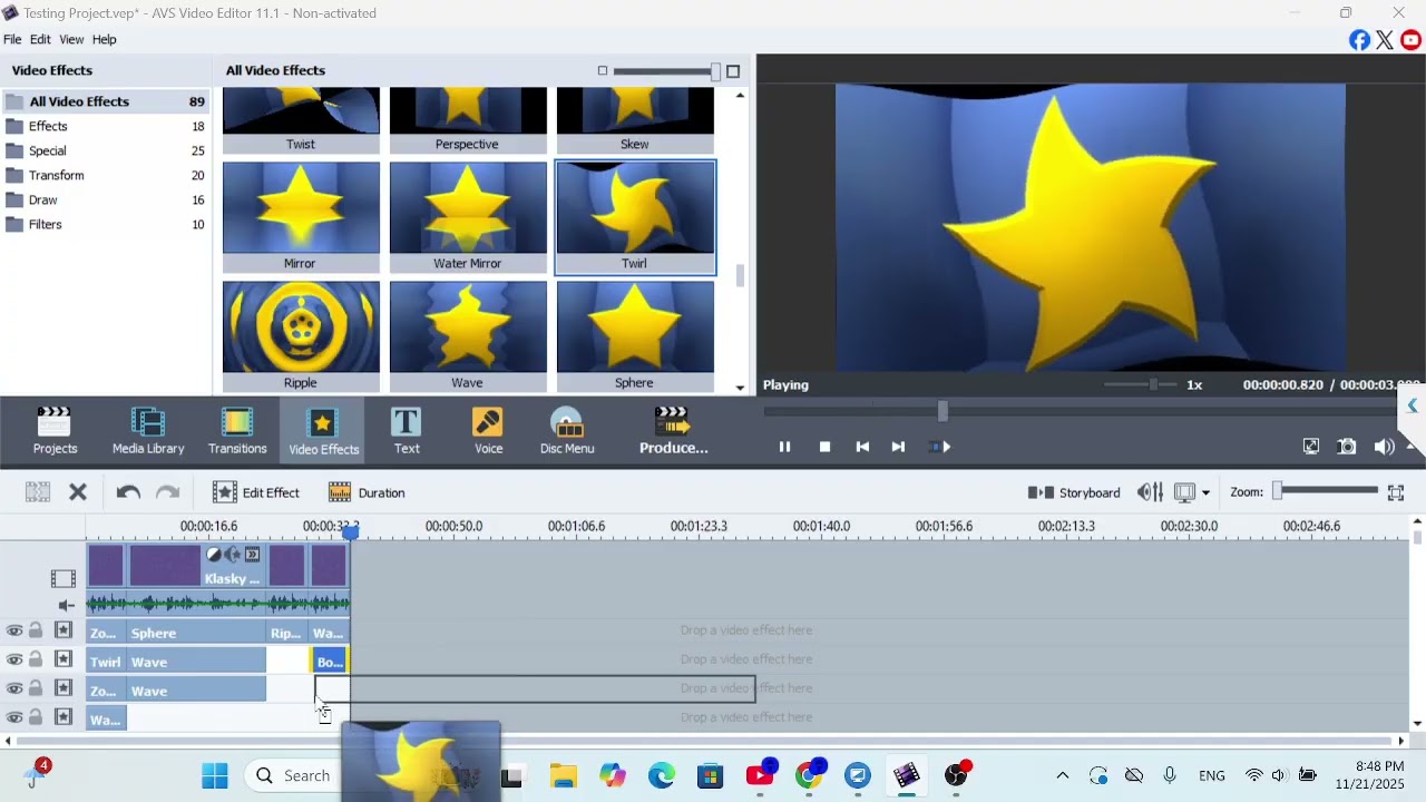 How to make Center Effects on AVS (Final Better Version)