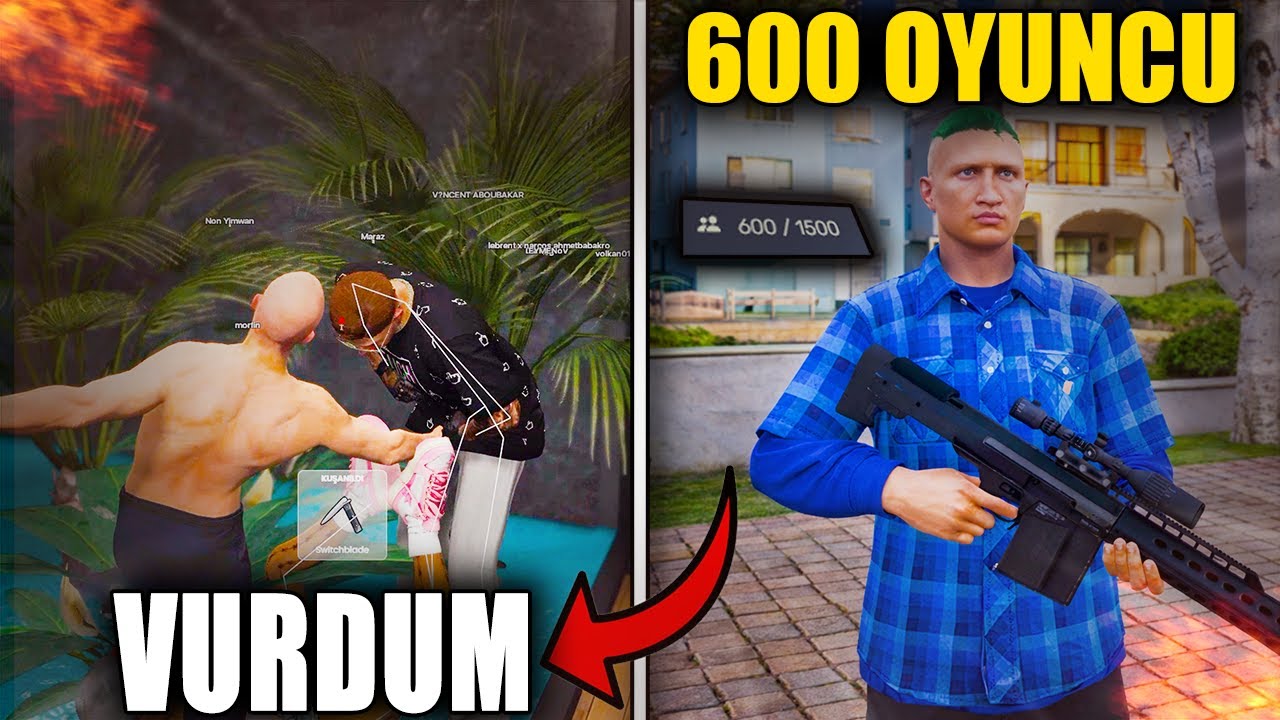 600 Kişilik Sunucuda Hile Açıp Herkesi TROLLEDİM!? (Fivem Hile Troll)