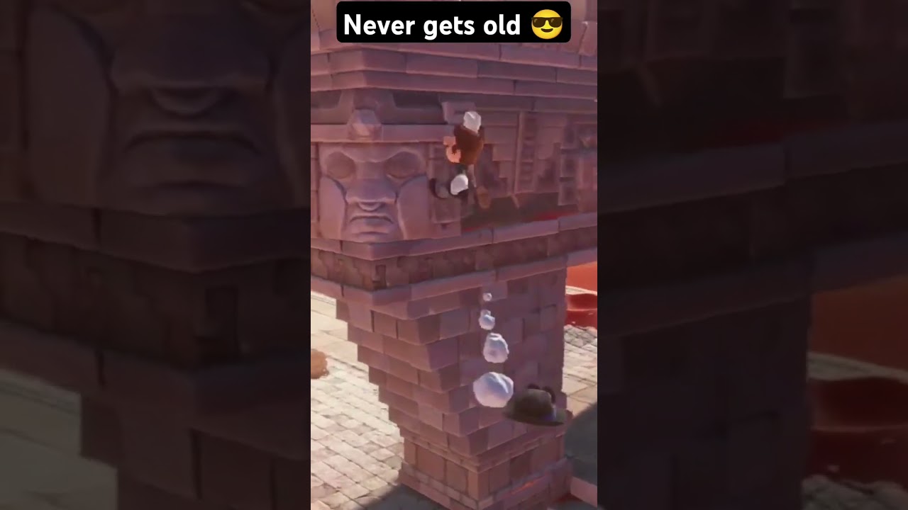 (9/10) 🤩 Sand god but cb first trickjump #supermarioodyssey #smo