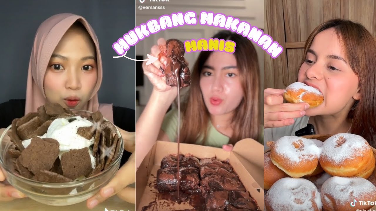 MUKBANG MAKANAN SERBA MANIS 🍩😋🍰.. || Kompilasi Video TikTok ♪