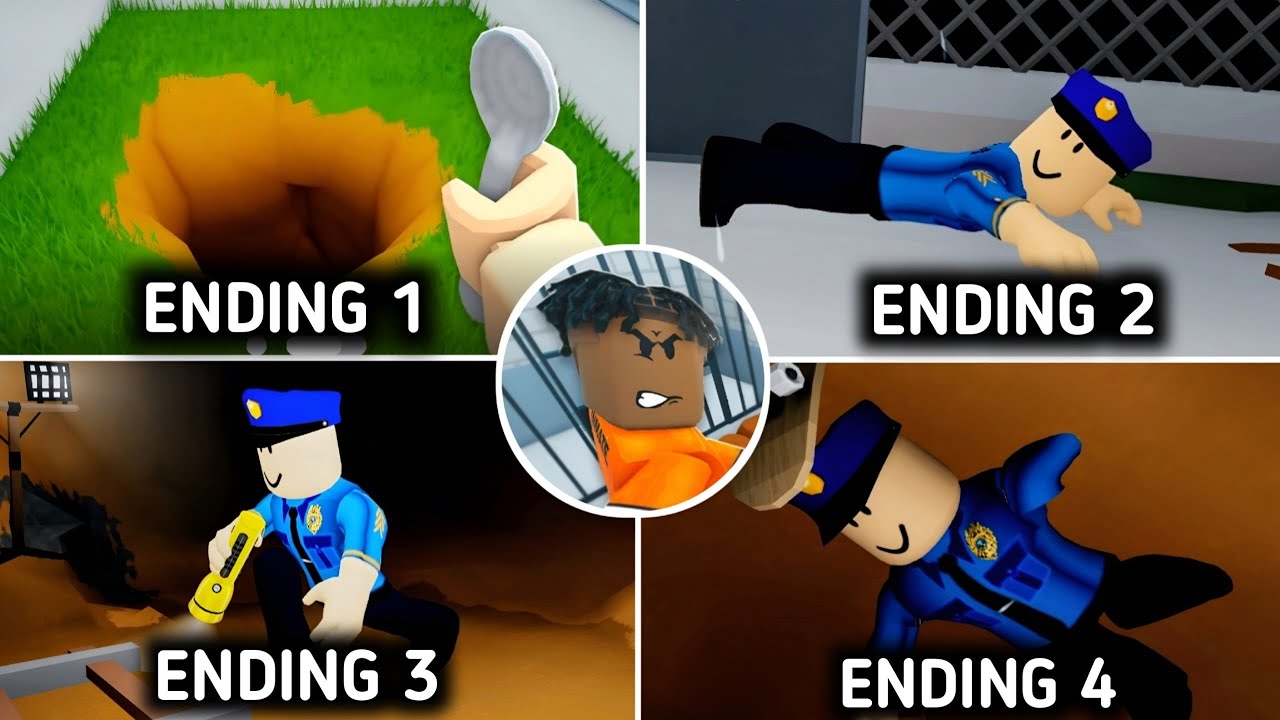 Dig To Escape - All 4 Endings + How To Get Endings Full Walkthrough | Roblox