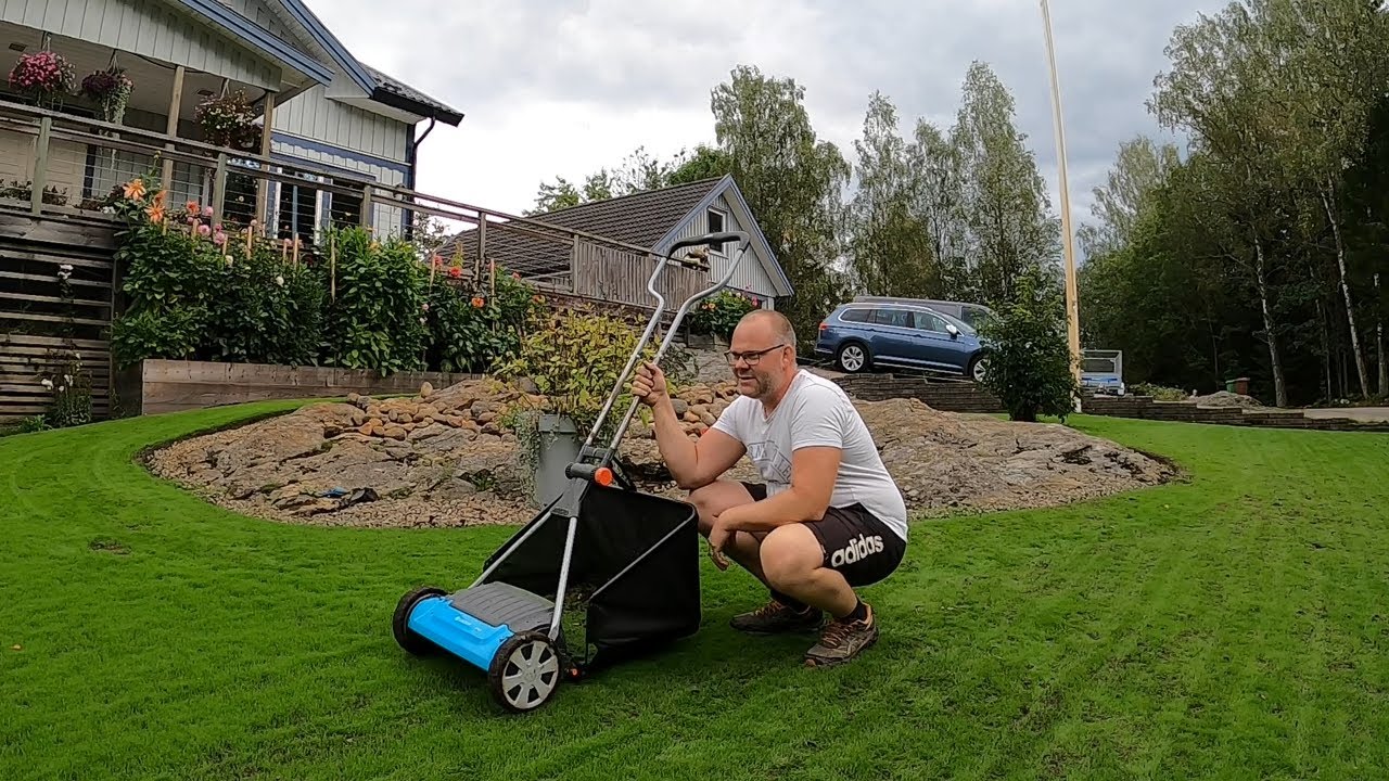 Krypven första gräsklippningen | Gardena 400C | vilken gödsel skall man använda