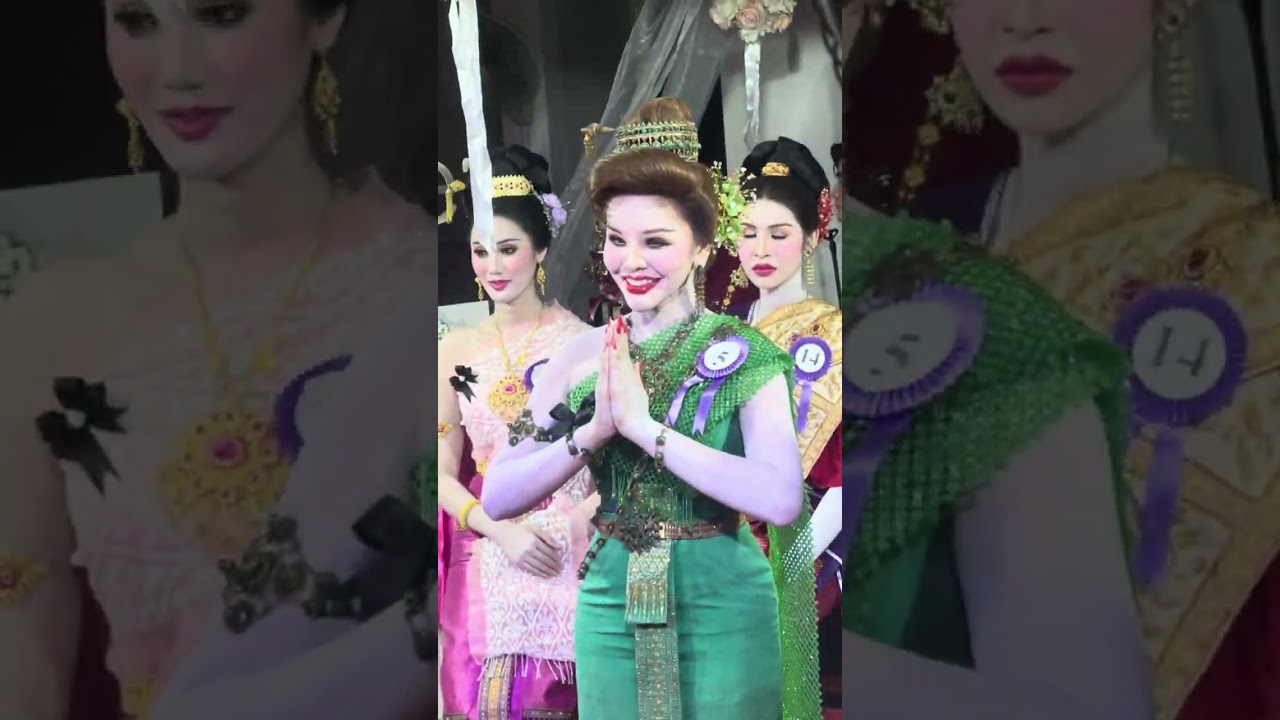 LADYBOY BEAUTY PAGEANT With Thai Traditional dress 