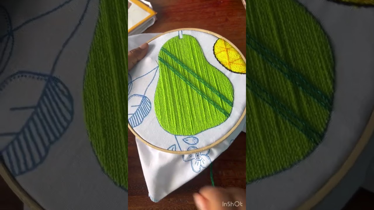 Puntada bonita y fácil para una pera