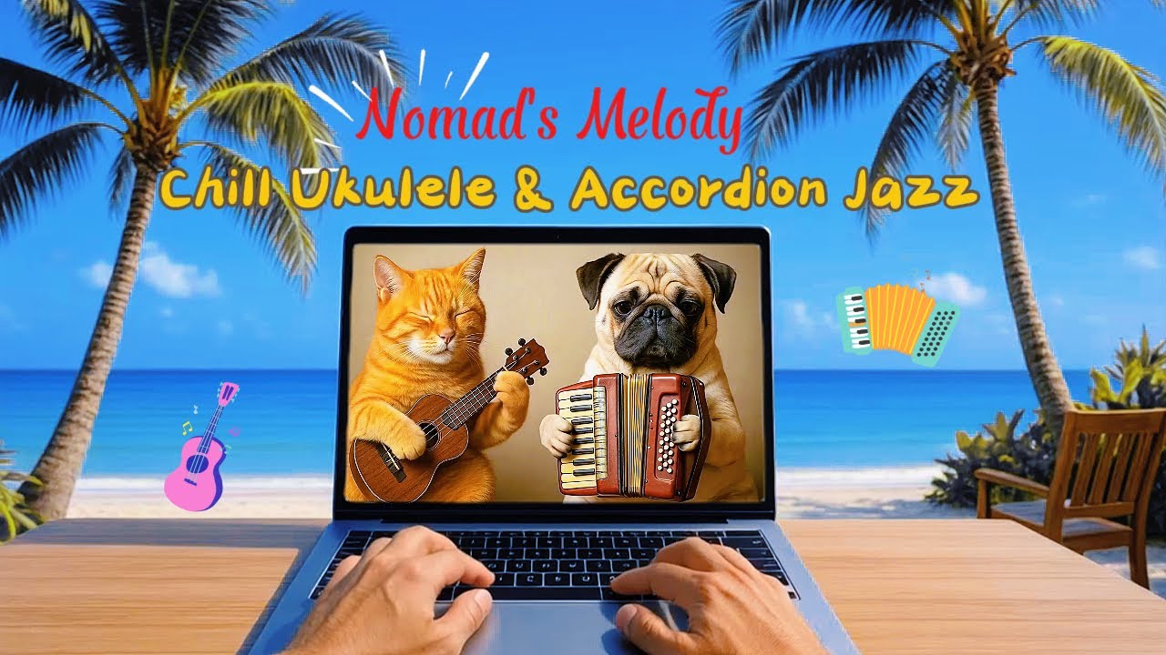 🌴🎶 Nomad's Melody &ndash; Chill Ukulele & Accordion Jazz 🐾✨