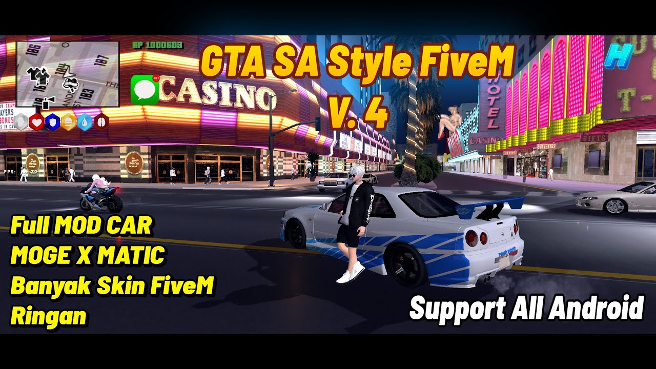 SHARE‼️MODPACK GTA SA STYLE FIVEM V.4 (LITE VERSION) | GTA SA ANDROID
