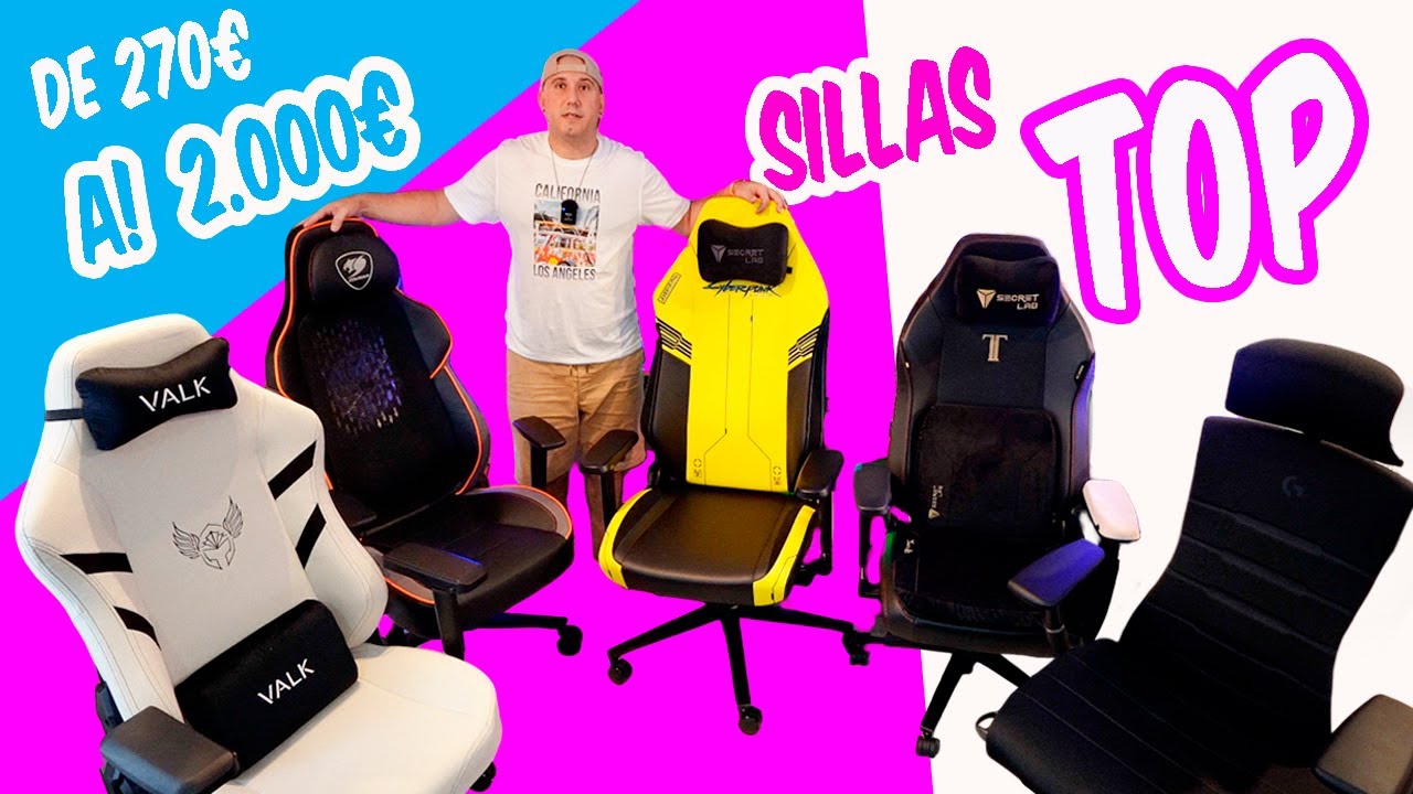 LAS MEJORES SILLAS para ESPAÑA desde 270€ a 2.000€ Gamer / oficina por @AlexisPrieto