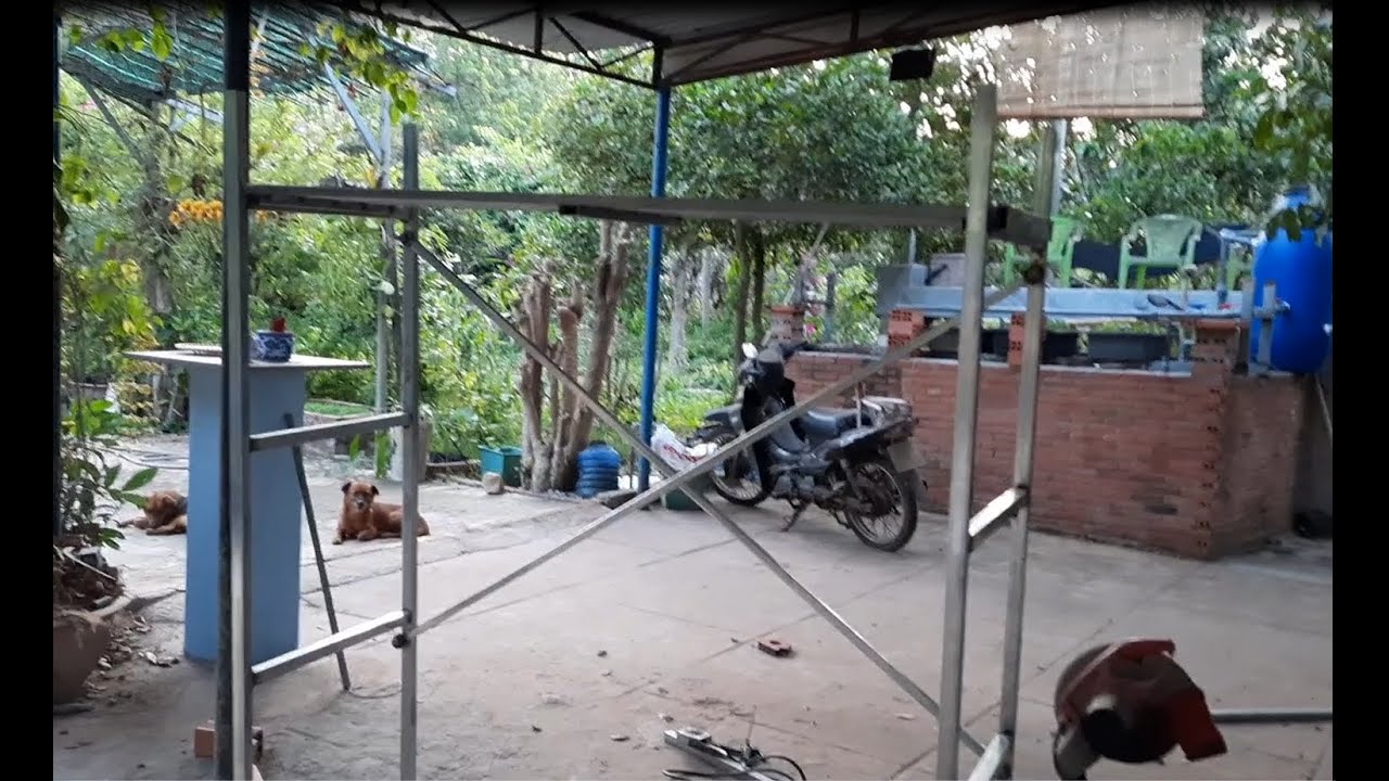 Giàn giáo mini đơn giản,tiện lợi. Making mini scaffolding is simple, convenient(DIY)#vuoncuatuibrvt