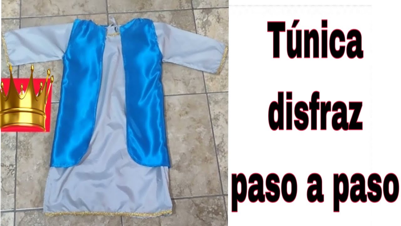Túnica o disfraz casero muy fácil  para principiantes sin moldes