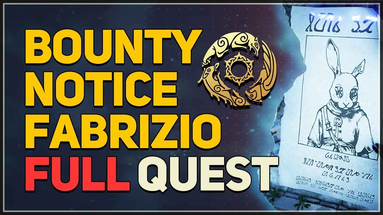 Bounty Notice Fabrizio FULL QUEST Crimson Desert