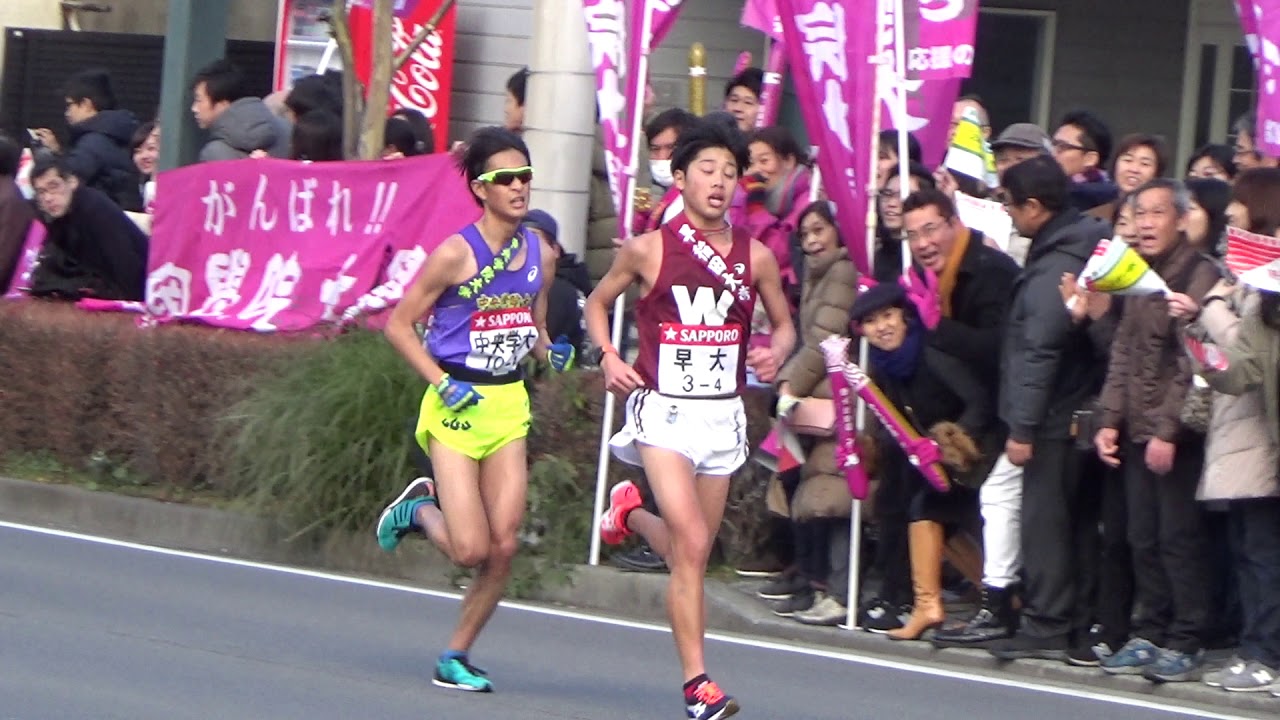 箱根駅伝２０１９　４区　小田原市民会館付近　18.1km地点　＊２位より収録