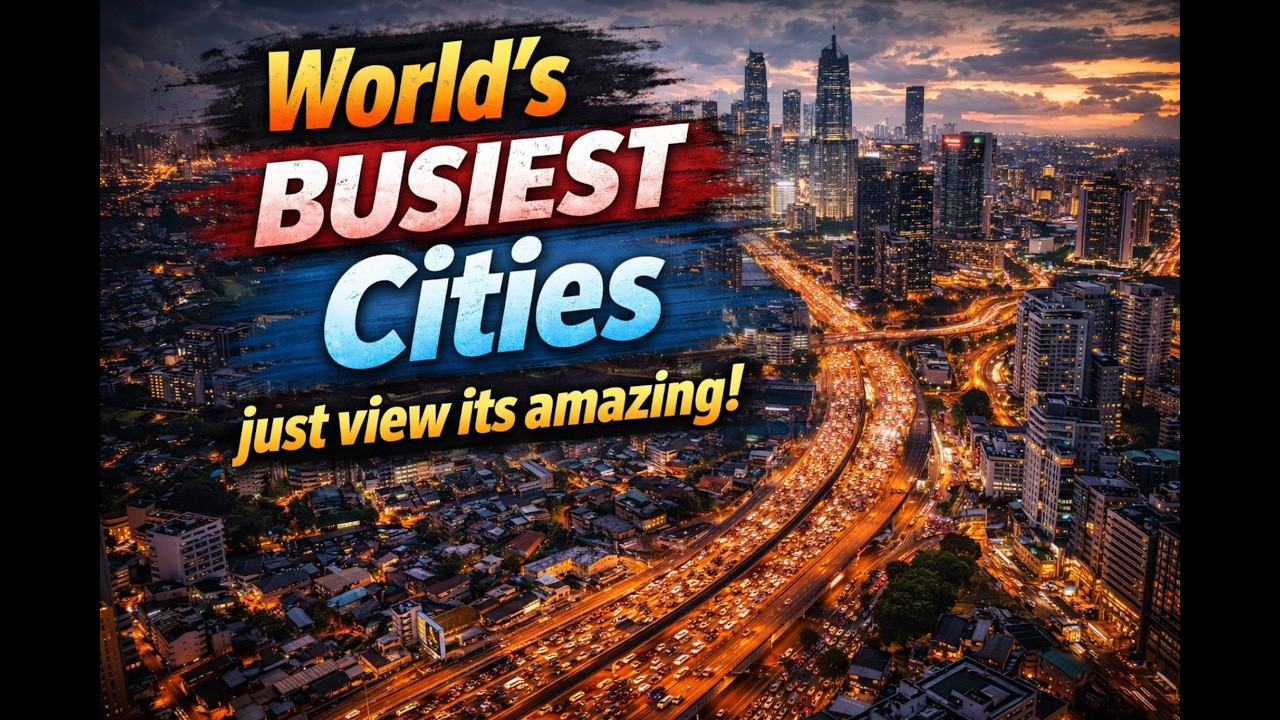 World's Busiest Cities just view its amazing#