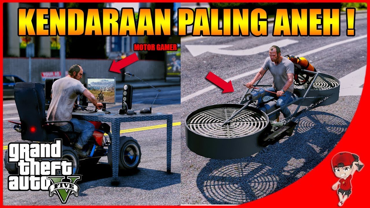 GTA V EKSPERIMEN (23) - KENDARAAN APA INI?? GA MASUK AKAL BANGET wkwkwk