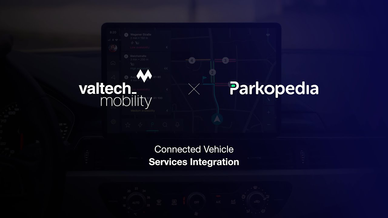 Valtech Mobility and Parkopedia - Connected Vehicle Services Integration Video